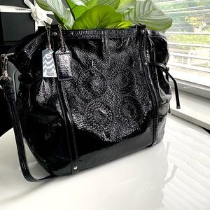 Coach designer Tote Hobo in Navy Leather